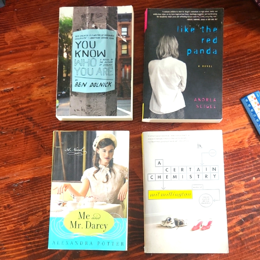 Set of Four Fiction Books ☆ Paperbacks ☆  5" X 8" Books ☆ Great Reads ☆